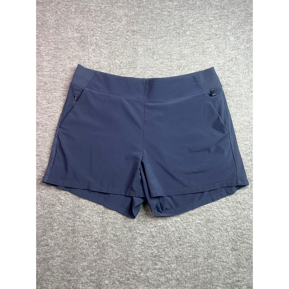 Athleta Trekkie North Short Size 16 Navy Blue Hiking Trail Outdoor Stretch